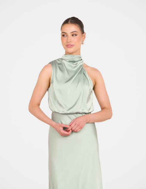 Tate High Neck Gown